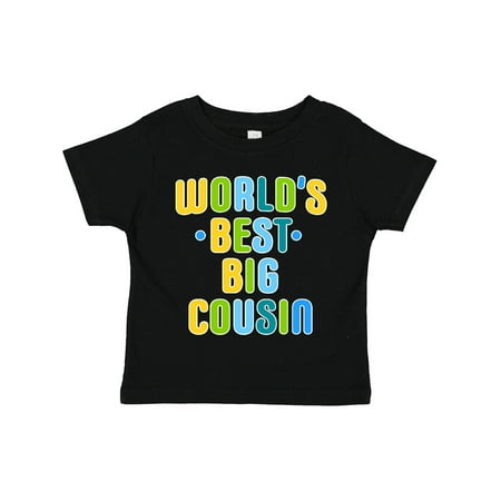 

Inktastic Worlds Best Big Cousin Gift Toddler Boy Girl T-Shirt
