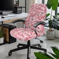 thumbnail image 2 of FKELYI Pink Cherry Hummingbird Print Office Chair Cover Stretchable Computer Chair Slipcover Anti-Dust Swivel Chair Protector Covers for Boss Chair Armchair, Small, 2 of 6