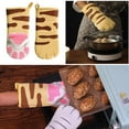 thumbnail image 2 of 1pcs 3D Cartoon Paws Oven Mitt Long Cotton Baking Insulation Gloves For Microwave Heat Tool Resistant funny heat women heat gloves oven kids oven women kids fun oven kids fun kids funny funny, 2 of 9