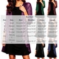 thumbnail image 3 of Kezqiaxn Lightweight Cardigans for Women Sparkly Sheer Elegant 3/4 Sleeve Open Front Party Casual Cardigan Plus Size Fashion Purple S, 3 of 8