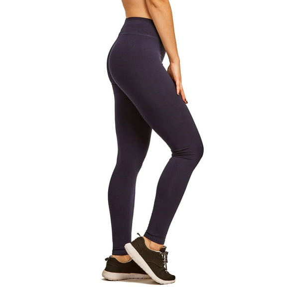 Women's Soft Cotton Leggings, Navy S, 1 Pack