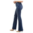 thumbnail image 2 of Jordache Women's High Rise Flare Jeans, Available in 27", 30", 32" Inseams, 2 of 4