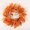 C, variant on Fall Oak Leaf Front Door Wreath, Artificial Autumn Plastic Rattan Wreath With Smile Sign for Halloween Thanksgiving Porch Decor