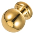 thumbnail image 5 of Remates de acero para postes de cerca de jardín, remates decorativos con diseño de bola superior, remates duraderos y resistentes a la intemperie para cercas exteriores, 32 mm, dorados, 5 of 5