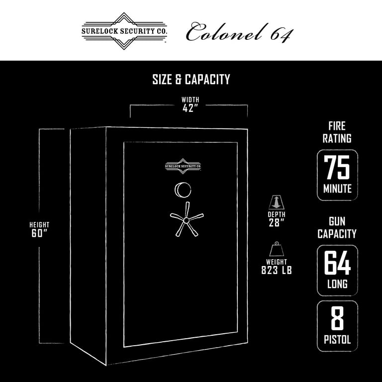 Colonel Series Colonel 64 Gun and Home Safe Colonel Series Colonel 64 Gun and Home Safe