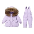 thumbnail image 4 of KAUOD Girls 2 Piece Snowsuits Winter Snowboard Waterproof Ski Jackets Bib Snowpants Set Kids Warm Snow Suits Overall Outfits, 4 of 7