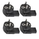 thumbnail image 2 of 4pcs EU 4.8mm to IEC320 C13 Converter 90 Degree Power Plug Adapter for Laptop Power Adapters EU Plug 100?250V, 2 of 5
