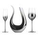 thumbnail image 1 of Juego de decantador de vidrio en U Vertedor soplado artificialmente Separador de vino Kit de Gradiente con 2 tazas Decantador de, 1 of 4