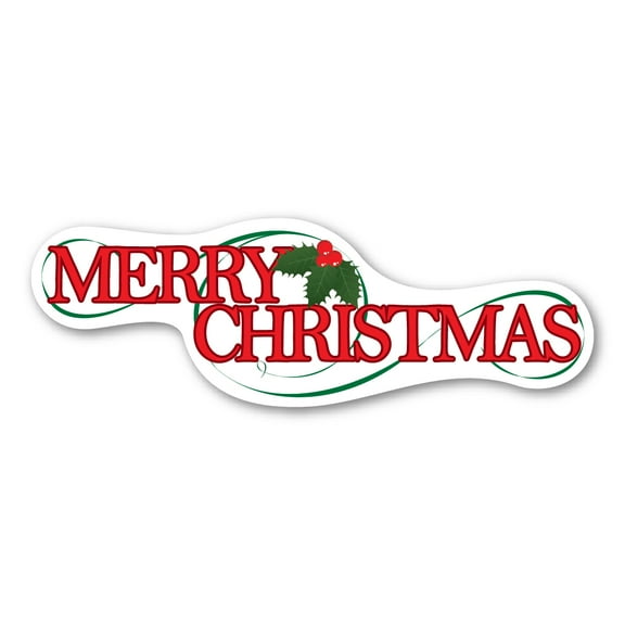 Merry Christmas Bumper Strip Magnet