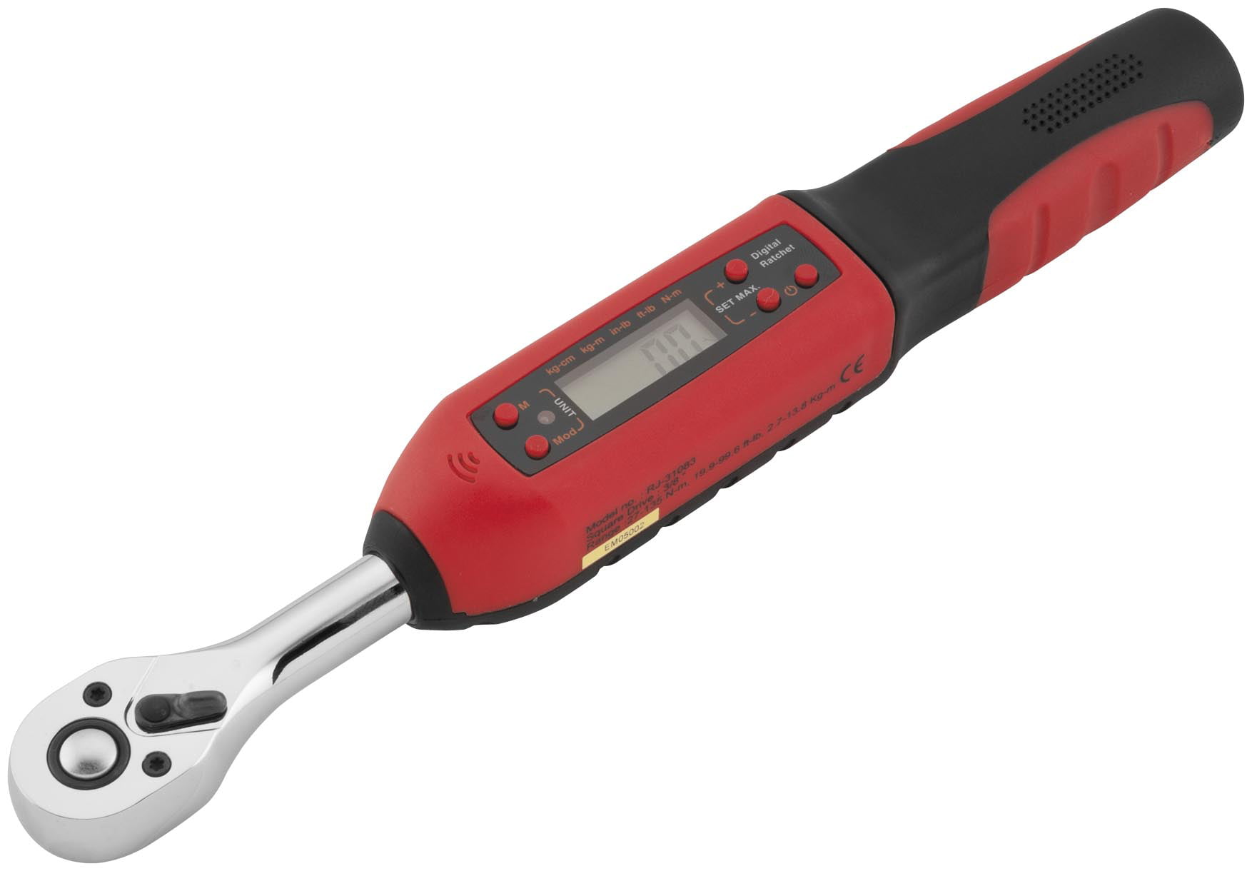 Durofix RM601-3 3/8” (3.7 to 37 ft-lbs.) Digital Torque Wrench Kit 