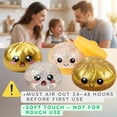 thumbnail image 3 of CYFW Glitter Dumpling Squashy Mystery Box - Smile White and Gold Dumpling Squishes for Adults Teens Squeeze Basket Stuffers & Stocking Stuffers - 2 Pcs, 3 of 7