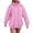 Pink, variant on UngA Women Oversized Hoodie Solid Basic Fleece Letter Loose Hoodie Sweatshirt Long Sleeve Kangaroo Pocket Drop Shoulder Pullovers Top Hoodie Women (AG,XL)