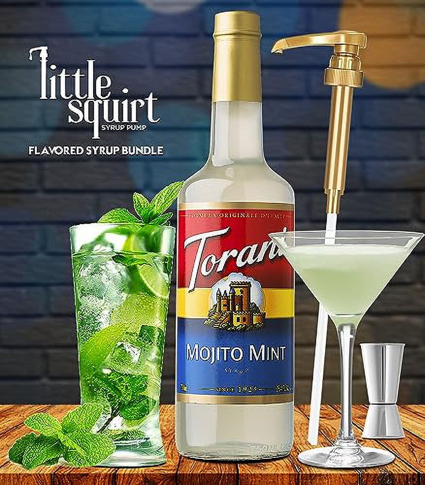 Torani Mojito Mint Syrup .. with Little Squirt Syrup .. Pump