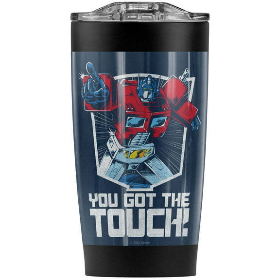 Transformers/You Got The Touch Stainless Steel Tumbler 20 oz Coffee Travel Mug/Cup, Vacuum Insulated & Double Wall with Leakproof Sliding Lid | Great for Hot Drinks and Cold Beverages