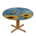 thumbnail image 3 of HAOXIT Tablecloths for Round Tables Circle Large Table Cover Outddor Party Table Cloth Round Cover for 46-50, 3 of 8