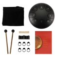thumbnail image 1 of Rain Drum for Outside,Rain Drum for Outside When It ,Rain Drum for Outside Garden,6 Inch 8 Notes Chakra Drum(Black), 1 of 5