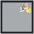 thumbnail image 2 of PinPix 16x16 Custom Cork Bulletin Board Grey Chain Poster Board Has a Fabric Style Canvas Finish, Framed in Grey Chain, by ArtToFrames (PinPix-570), 2 of 6