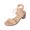 Beige, variant on Fesfesfes White Platform Sandals Peep-toe Pump Women's Comfortable All Match Peep-Toe Thick Heel Strap High Heel Sandals 7.5(40)