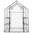 thumbnail image 4 of vidaXL Greenhouse with 8 Shelves 4.7'x4.7'x6.4', 4 of 8