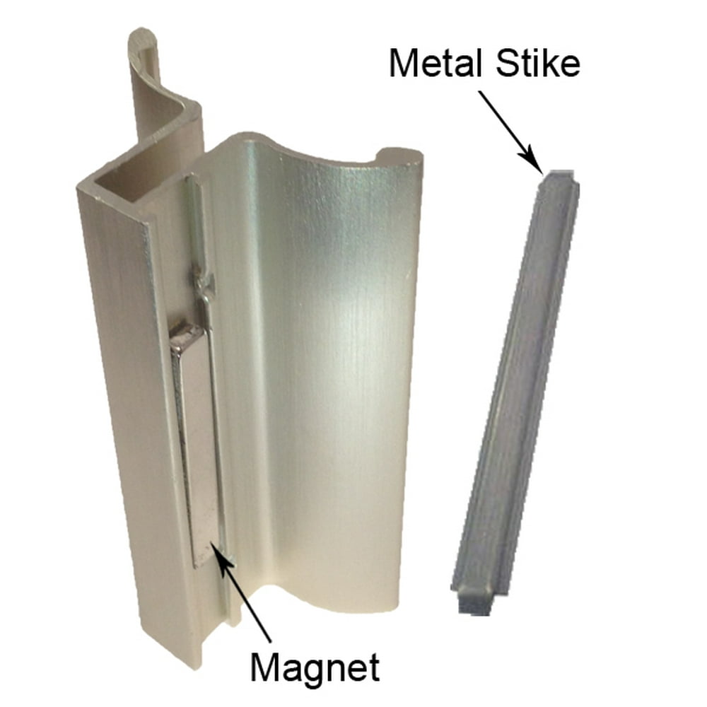 Brushed Nickel Frameless Shower Door Handle with and Stainless