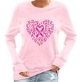 thumbnail image 2 of Guieoi Womens Tops under $10 Womens Printing Blouses Long Sleeve Round Neck Pullover 2025 Trendy Top Pink Black*Friday/Cyber*Monday, 2 of 4
