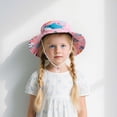 thumbnail image 2 of Ticikt Baby Sun Hat Toddler Bucket Hats Summer Sun Protective Kids Beach Hats Wide Brim Outdoor Camping Hat for Boys Girls 1-8Y, 2 of 5