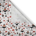 thumbnail image 5 of Ambesonne Valentines Grommet Curtain, Ornate Hearts, 50" x 72", Orange Red Black, 5 of 6