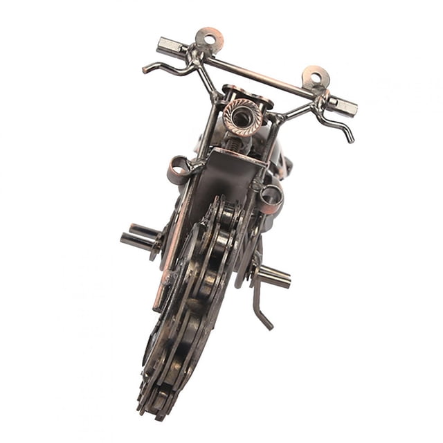 Decoración de escritorio de motocicleta ANGGREK modelo de motocicleta bronce 20 cm