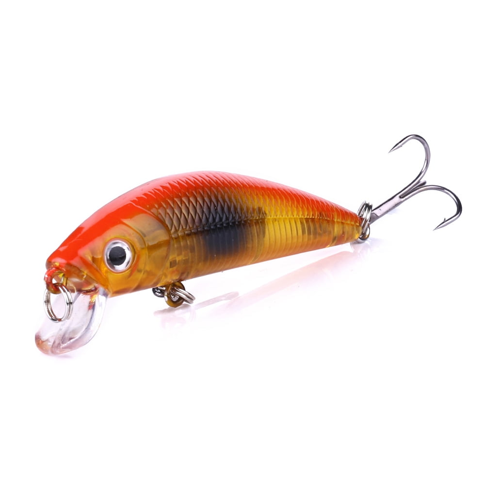 HENGJIA Minnow Fishing Lures Kit with Treble Hooks for Saltwater Freshwater, Lure kit for Trout Bass Salmon Fishing,8PCS