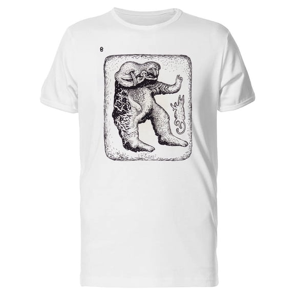 Funny Monster Licking His Eyes Tee Men's -Image by Shutterstock