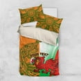 thumbnail image 1 of Custom Australia And Wales Rugby Bedding Set Wallabies Welsh Mascots Dynamic, 1 of 7