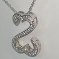 thumbnail image 4 of Silver & Stone Jewels Round Cut Cubic Zirconia 14K White Gold Finish Open Heart Pendant, 4 of 4