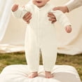 thumbnail image 3 of Bxsruta Baby Bodysuit Cotton One-Piece Romper Long Sleeve and Play Outfit, 3 of 5