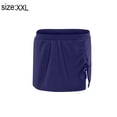 thumbnail image 2 of Falda de baño con abertura en la cintura para mujer, parte inferior de baño deportiva con cordón y braguita incorporada, color azul, 2 of 7