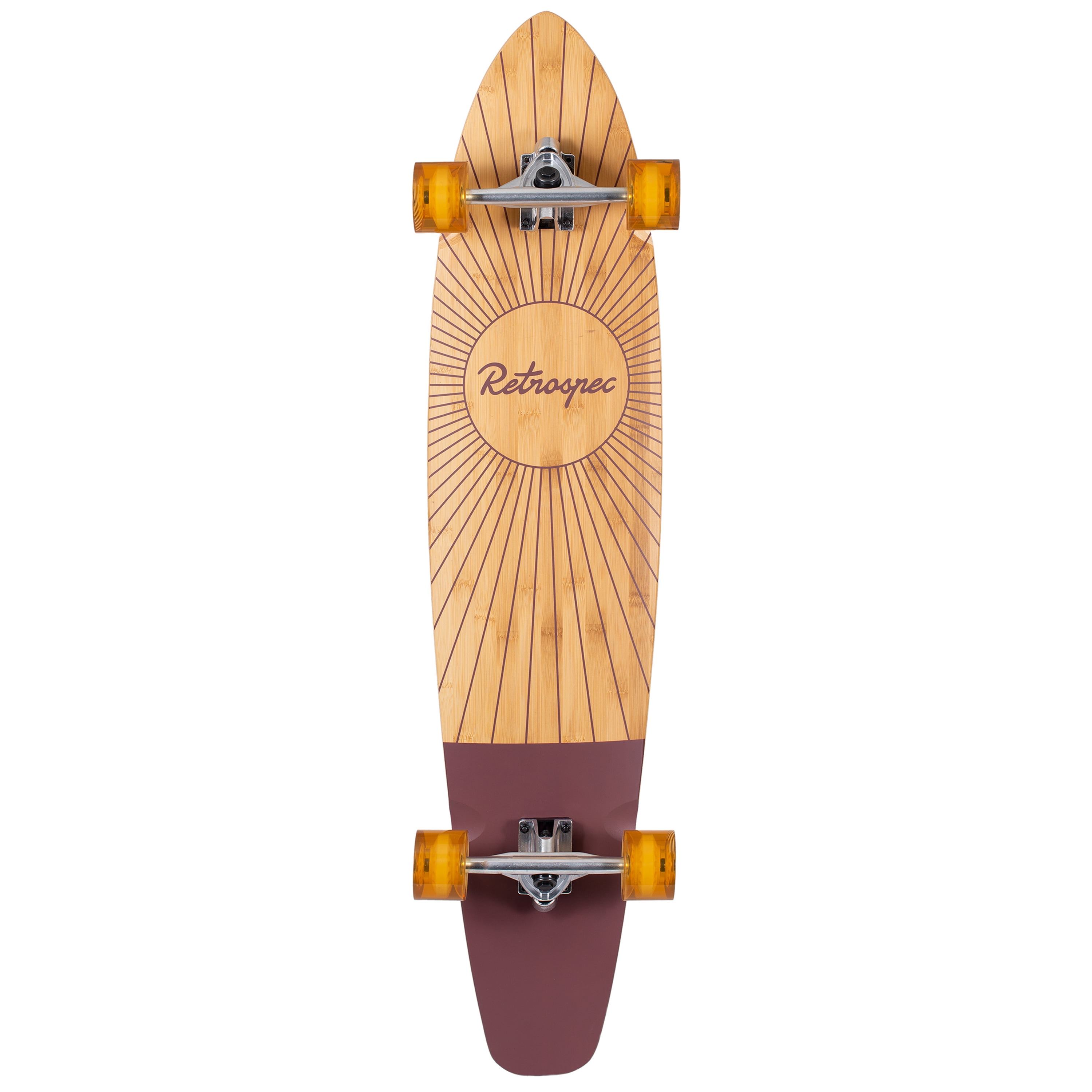 Retrospec Zed Bamboo Longboard Skateboard Complete Cruiser