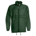 thumbnail image 4 of B&C Sirocco Mens Lightweight Windproof Water Repellent Anorak Jacket, 4 of 5