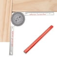 thumbnail image 5 of BLEEUS Miter Saw Protractor Angle Gauge Bevel Protractor For Building Trades (Sliver)Student Supplies, 5 of 10