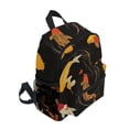 thumbnail image 2 of FORMRS School Backpack with Front Zippered Pocket 12" Student Travel Daypack, Black Fish Pattern, 2 of 6