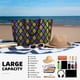 thumbnail image 5 of Easygdp Mardi Gras Shiny Green Purple Bolsa de Viaje de Playa de Gran Capacidad, Bolsa Tote Perfecta para la Playa, Escapadas de Fin de Semana y Viajes, 5 of 7