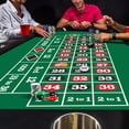 thumbnail image 6 of GSE Games & Sports Expert 36"x72" Casino Roulette Layout Felt. Professional Las Vegas Style American Roulette Mat for Casino Game Night, 6 of 6