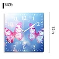 thumbnail image 2 of 12 Inch Wall Clock Battery Operated Silent Clock Decorative for Office, Kitchen, Outdoor, Living Room，Butterfly Flying Starry Design, 2 of 4