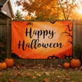 thumbnail image 3 of Halloween Garden Flag, Spooky Jack‑O‑Lantern Pumpkin Flag for Front Porch Lawn Fence Outdoor Halloween Holiday Decor,3 x 5 Ft, 3 of 7