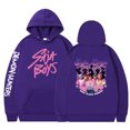 thumbnail image 1 of Pop cazadora para niña Demon Hunters Unisex Printed Anime Print Long-Sleeved Hooded Sweatshirt （Dark Purple）, 1 of 3