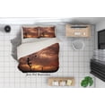 thumbnail image 3 of 3D Sunset Sky Beach Football Quilt Cover Set Bedding Set Duvet Cover, 3 of 3