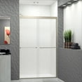 thumbnail image 4 of Transolid Fbpt487608f-S 76" High X 47" Wide Bypass Frameless Shower Door - Chrome, 4 of 7