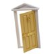 thumbnail image 2 of Mini Muñeca Modelo Decoración de Madera Multiusos Escala 1/12 para Casas de Muñecas Diseño de Escena de Vida Cocina Sala de Estar Accesorios Amarillo Macarena Puerta en miniatura, 2 of 8