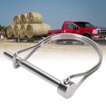 thumbnail image 1 of 1PC Stainless Steel 316 PTO Pin Round Arch Wire Shaft Locking Lock Pin Safety Coupler Pin Retainer Farm Trailers Wagons Lawn Garden, 1 of 7