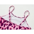 thumbnail image 4 of Serdomi Stylish Purple Leopard Cut Out One Piece Bathing Suit Swimsuit for Teen Girls Size 16, 4 of 7