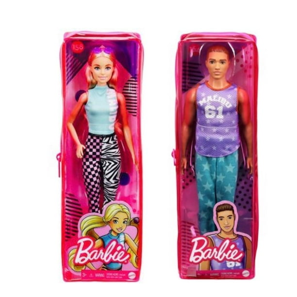 Malibu Barbie And Ken Doll Set Barbie Fashionistas Doll 158 With Blonde Hair Ken Fashionistas 7755