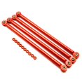thumbnail image 1 of Juego de Varillas de Enlace de Dirección Vogacara RCGOFFLOW 4 Uds Aleación de Aluminio para 1/10 RC Conjunto Kits de Construcción Modelo Rojo, 1 of 6